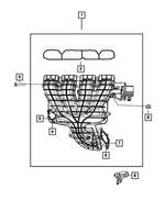4884871AB - 2.0L Gas; Engine: Throttle Body Support Bracket for Mopar Image