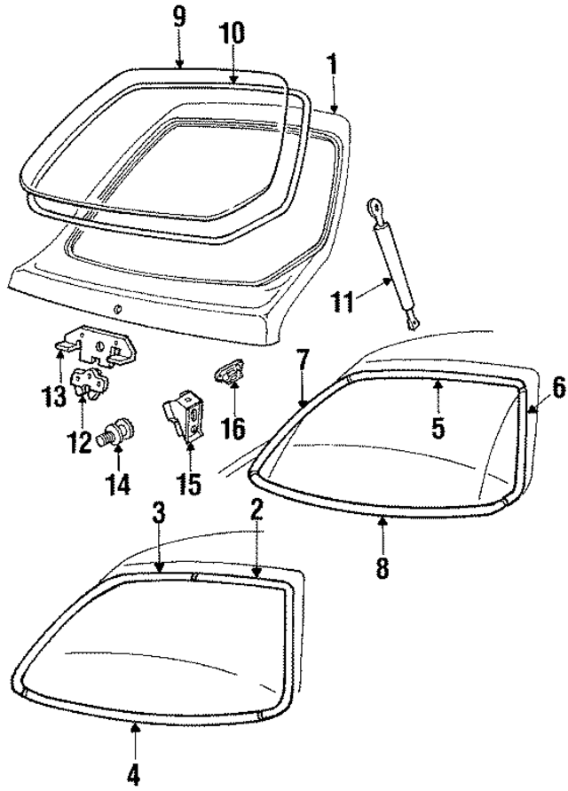 E2GZ6740110A - Body: Lift Gate for Ford: EXP Image