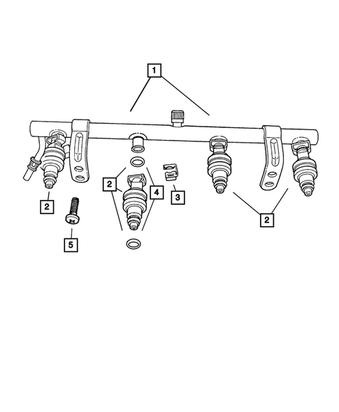 Fuel Rail for 2006 Jeep Wrangler #0