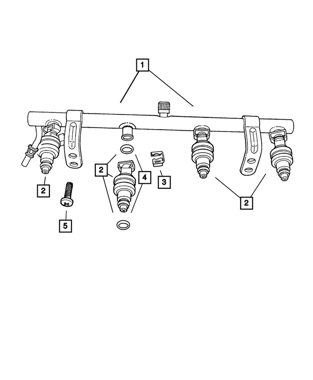 53013504AB - : Fuel Injector Clip for Mopar Image