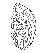 34117852967 - : Genuine OEM BMW - Front Left Driver's Caliper Housing - X5 &amp; X6 for BMW: X5, X6 Image