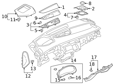 Instrument Panel Components for 2023 Audi RS Q8 #0