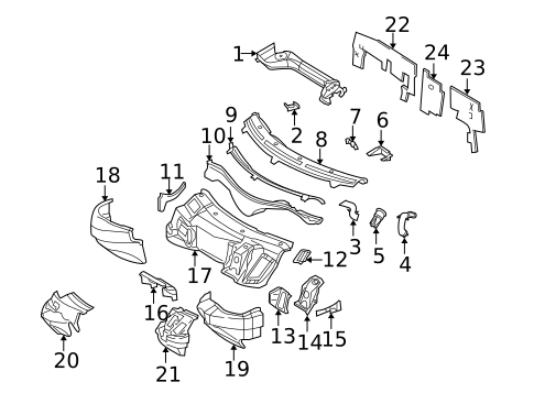 Cowl for 2006 Chrysler Crossfire #0