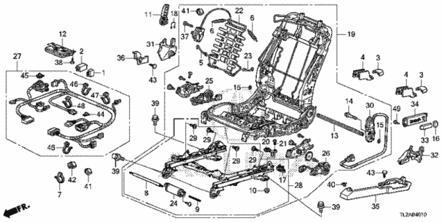 Front Seat Components (L.) for 2013 Acura TSX #0