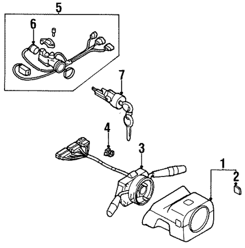 Ignition Lock for 1996 Subaru Legacy #0