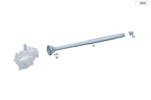 2904103500 - : Propeller Shaft for Mercedes-Benz Image