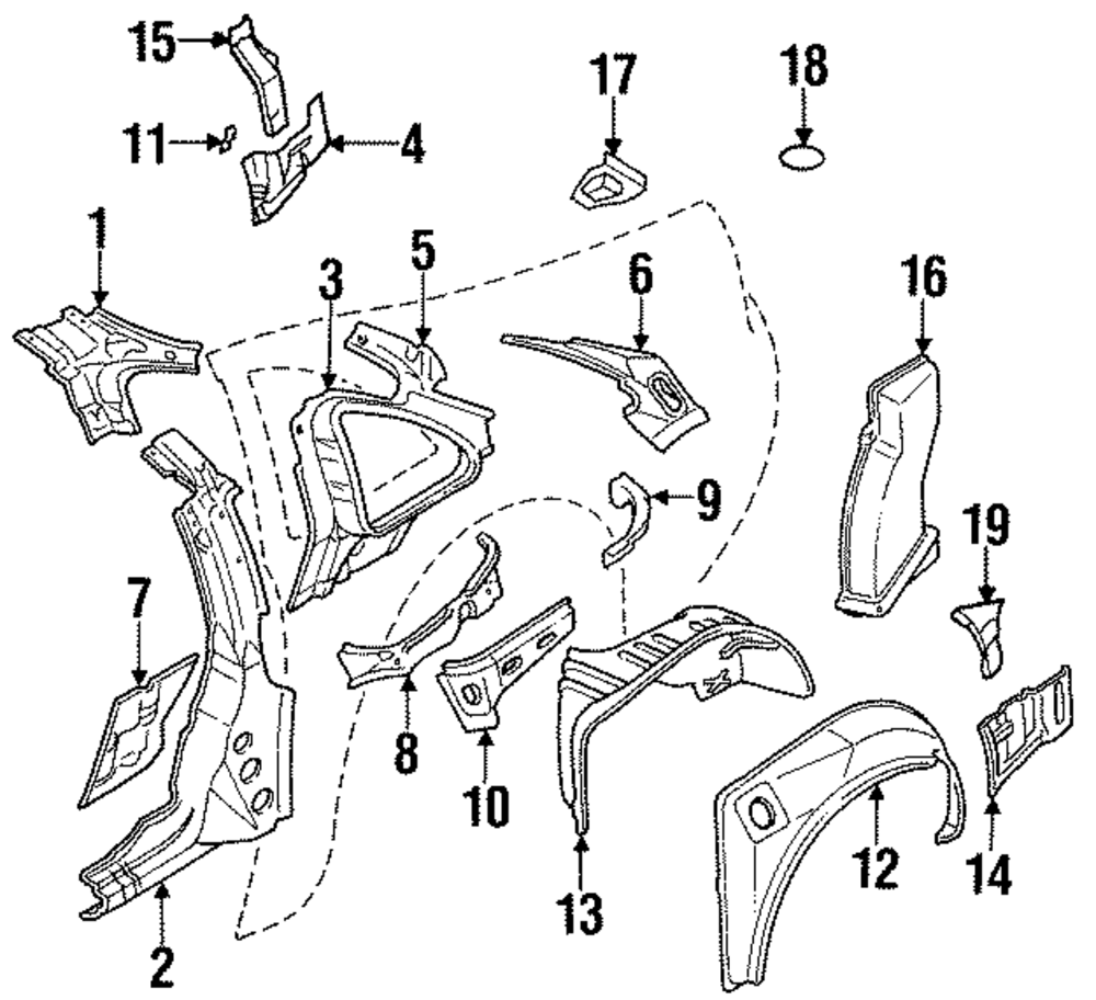 1990-1996 Nissan 300ZX Extension 77525-32P00 | Schomp Nissan
