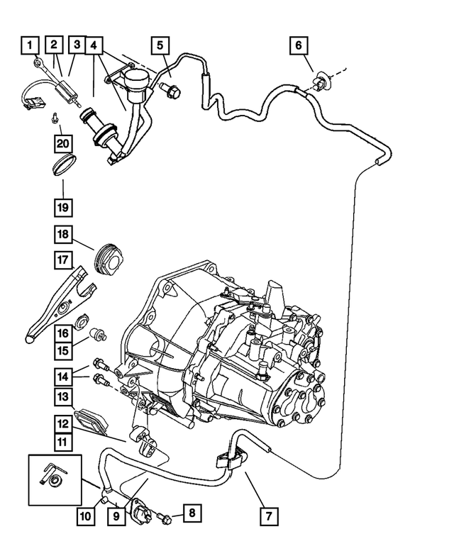 4668331AC - : Clutch Slave Cylinder for Mopar Image