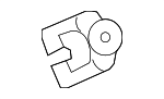 92150170 - Body: Bumper Cover Nut for Saab Image