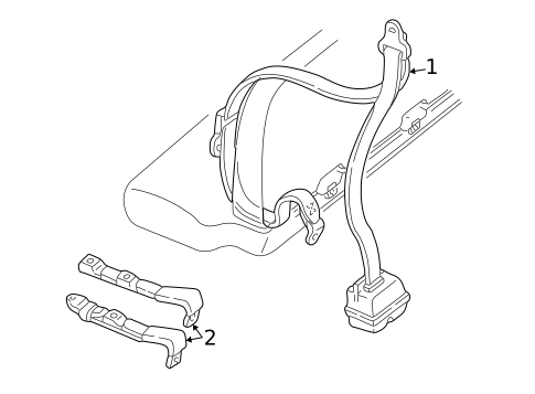Seat Belt for 2001 GMC Safari #3