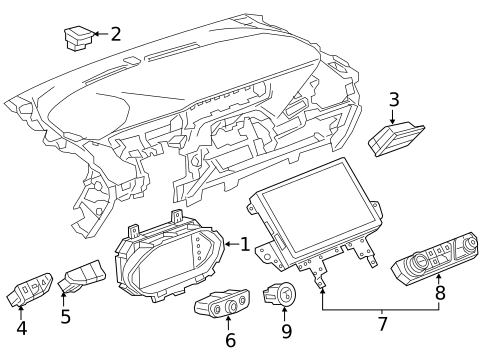 Instrument Panel for 2021 Chevrolet Bolt EV #1