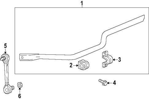 Stabilizer Bar & Components for 2025 Chevrolet Equinox #1