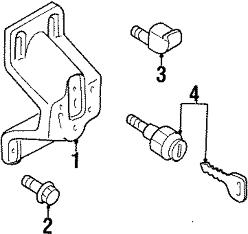 Spare Tire Carrier for 2004 Isuzu Rodeo #1