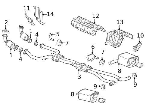 Exhaust Components for 2016 Chevrolet SS #0
