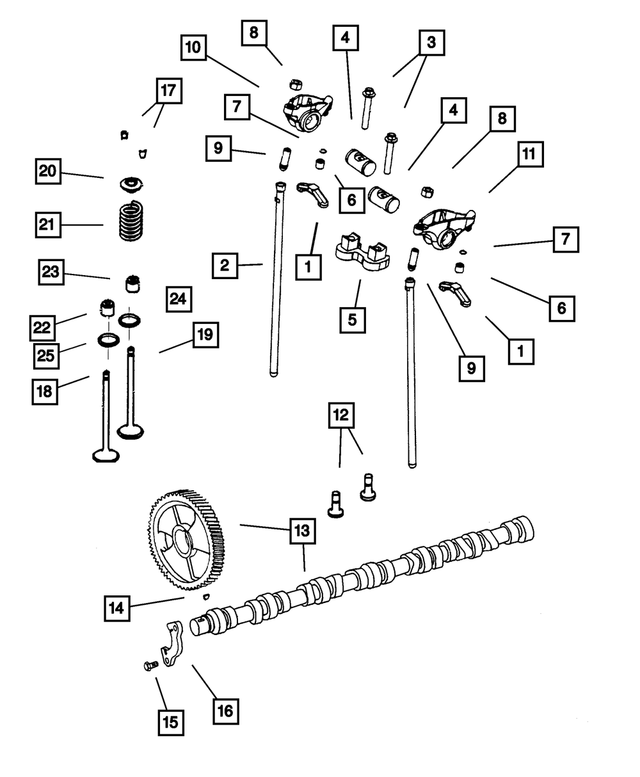 5114421AA - Engine 5.9L Six Cylinder (Diesel): Rocker Arm Support for Mopar Image