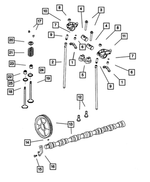 5114421AA - Engine 5.9L Six Cylinder (Diesel): Rocker Arm Support for Mopar Image