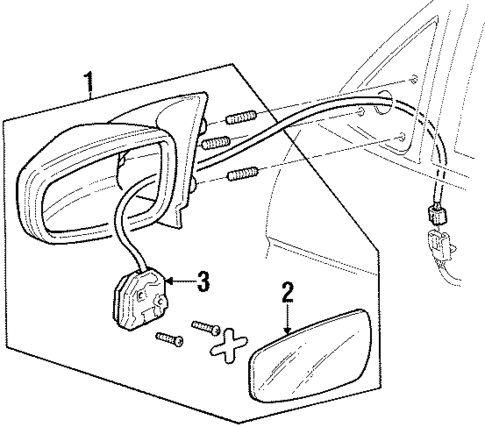 Outside Mirrors for 2001 Oldsmobile Intrigue #0