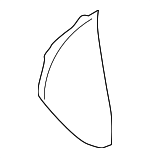 B25G64950B65 - : End Panel for Mazda: Protege, Protege5 Image