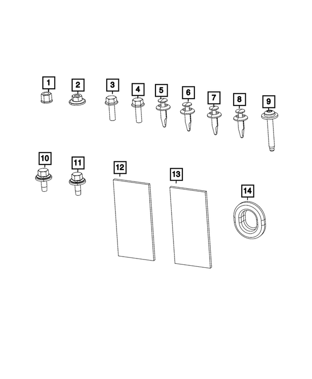 6104336AA - Electrical: Hex Flange Head Screw for Mopar Image