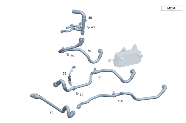 2135016182 - Radiator: Coolant Hose for Mercedes-Benz: E300, E350, E43 AMG, E53 AMG, E63 AMG S Image image