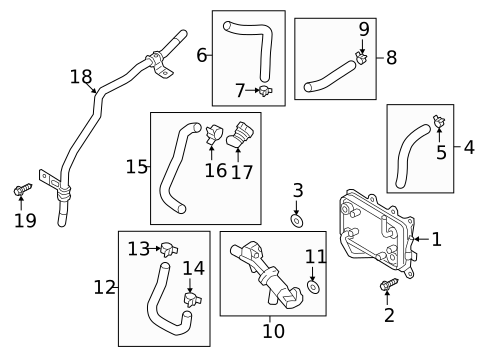 Trans Oil Cooler for 2019 Kia Sorento #0