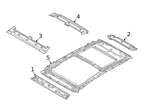 Roof & Components for 2016 Hyundai Tucson #1