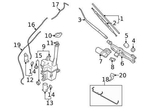 Wiper & Washer Components for 2014 Hyundai Tucson #0
