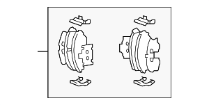 581013LA10 - : Brake Pads Front for Kia: Amanti Image