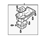 2152038057 - Engine: Oil Pan for Hyundai Image