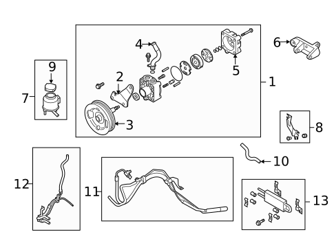 Pump & Hoses for 2010 INFINITI G37 #0