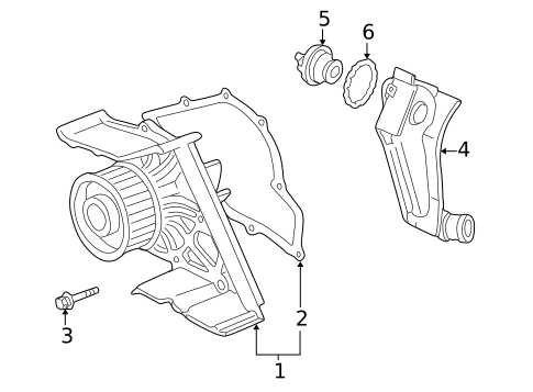 Water Pump for 2003 Volkswagen Passat #0