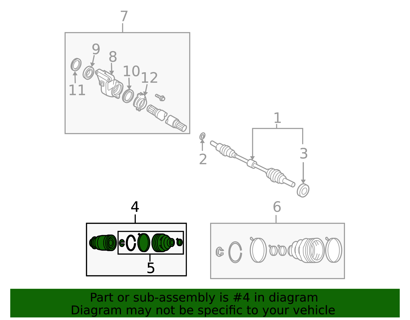 Cv Joint Kit GP34-22-520 | RealMazdaParts.com