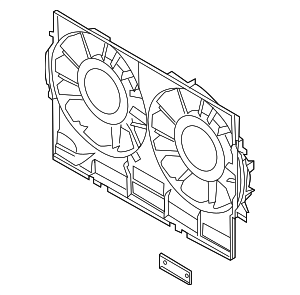 4H0121207C - Cooling System: Engine Cooling Fan Shroud for Audi Image