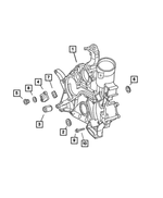 5098172AA - 3.2L Gas; Engine: Timing Case Cover for Mopar Image