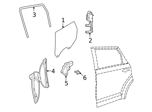 Rear Door for 2018 Dodge Journey #0