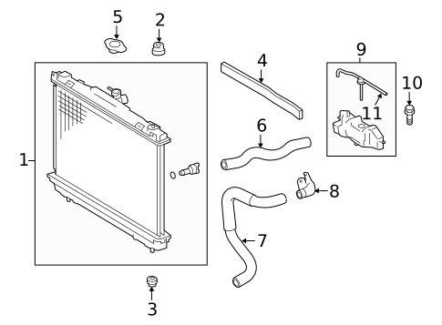 Radiator & Components for 2014 Toyota Camry #2