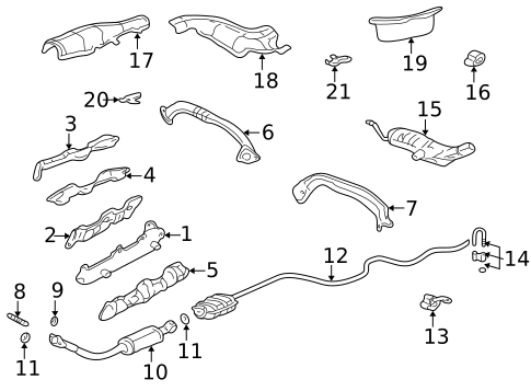 Exhaust Components for 2004 Pontiac Grand Am #0