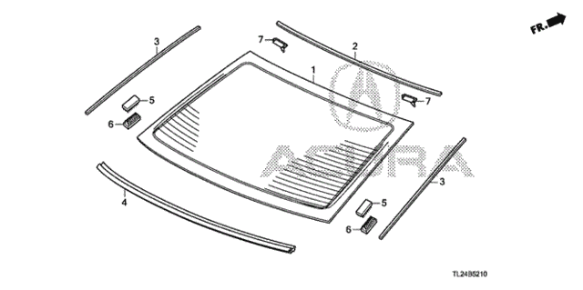 Rear Windshield for 2011 Acura TSX #0