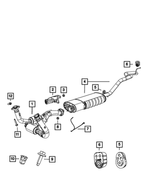 52090057AB - Exhaust: Exhaust Bracket And Isolator for Mopar Image