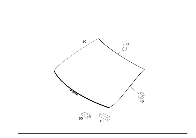 212670390064 - Window System: Windshield for Mercedes-Benz Image image