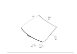 212670390064 - Window System: Windshield for Mercedes-Benz Image