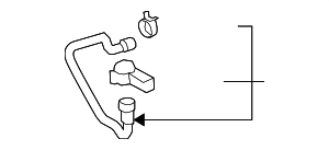 17122754573 - Cooling System: Engine Coolant Overflow Hose for Mini Image