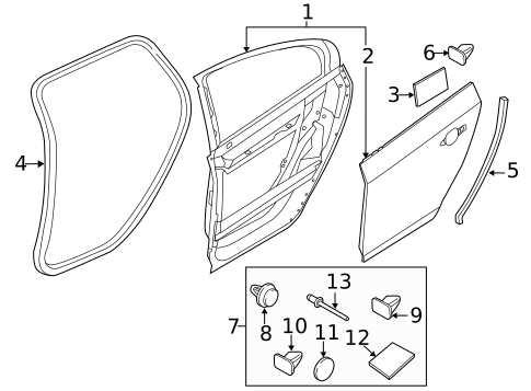 Door & Components for 2017 Volvo S60 Cross Country #1