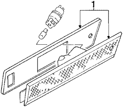 Side Marker Lamps for 1987 Volkswagen Jetta #0