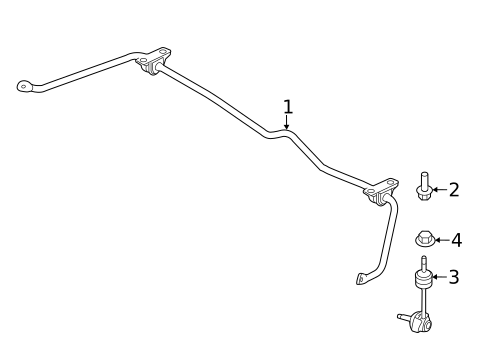 Stabilizer Bar & Components for 2013 Lincoln MKS #2