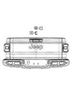 6NN98SPTAD - Electrical: With Bezel Camera Assembly for Mopar Image