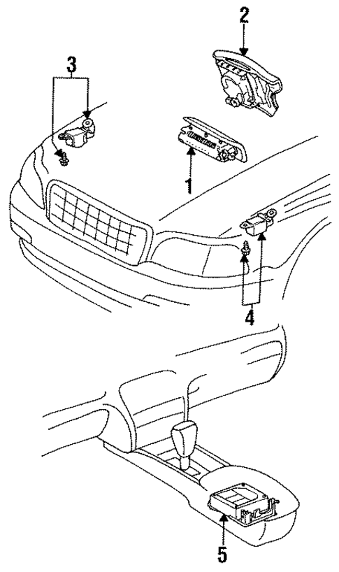 Air Bag Components for 1993 Lexus GS300 #0