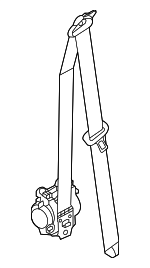 5C5857705FRAA - Electrical: Belt &amp; Retractor for Volkswagen Image