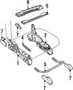 F5AZ5461704AK - Body: Seat Track for Ford Image image