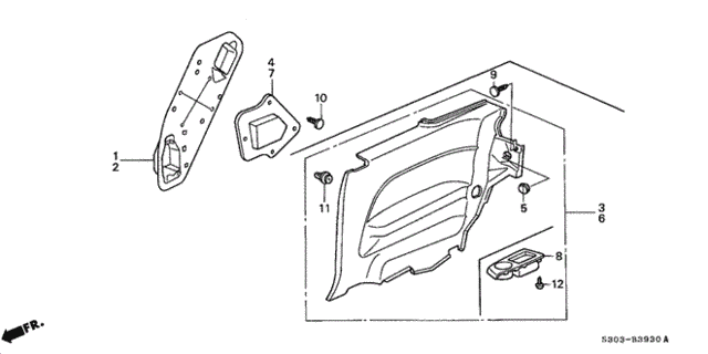 Side Lining for 2000 Honda Prelude #0